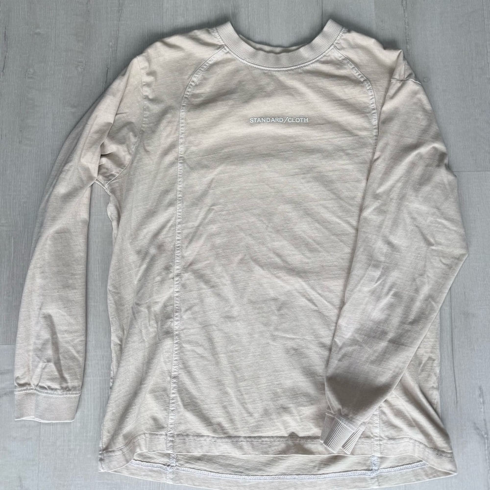 Men's Beige Long Sleeve Shirt
